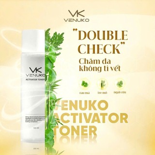 Toner Venuko Activator AHA PHA LHA 150ml – Cân Bằng Da, Làm Sạch Nhẹ, Hỗ Trợ Da Sáng Mịn
