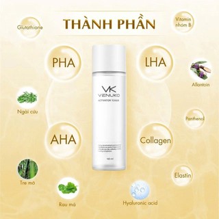 Toner Venuko Activator AHA PHA LHA 150ml – Cân Bằng Da, Làm Sạch Nhẹ, Hỗ Trợ Da Sáng Mịn