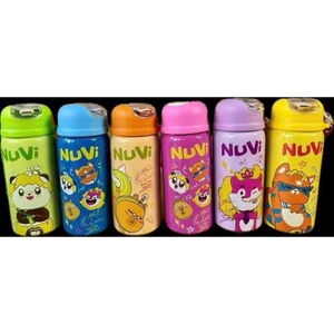Bình giữ nhiệt NuVi inox 304 tặng kèm sticker , 420 ml ( có đầu ,ống hút )