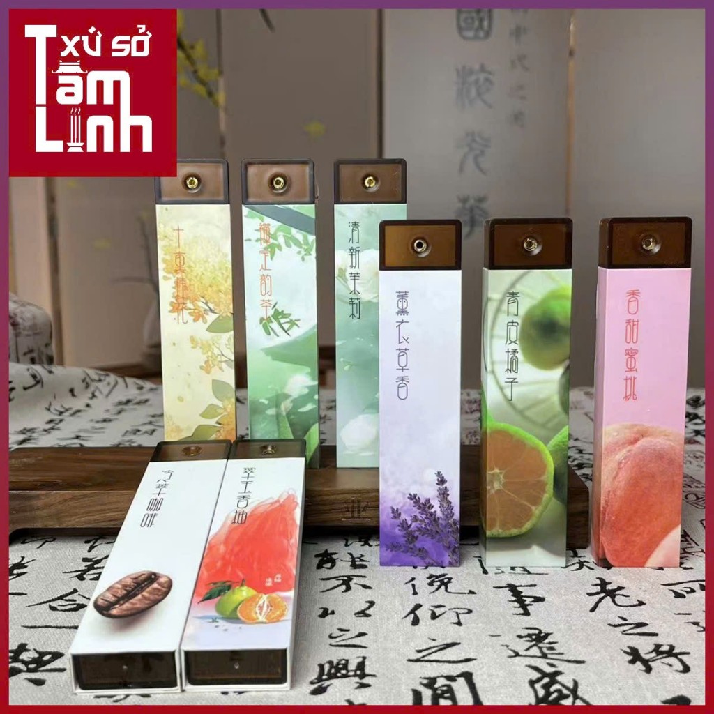 Nhang Thơm Tinh Dầu Thiên Nhiên Nhiều Mùi Hương Giảm Stress, Hỗ Trợ Giấc Ngủ Dùng Cho Văn Phòng, Spa, Tập Yoga