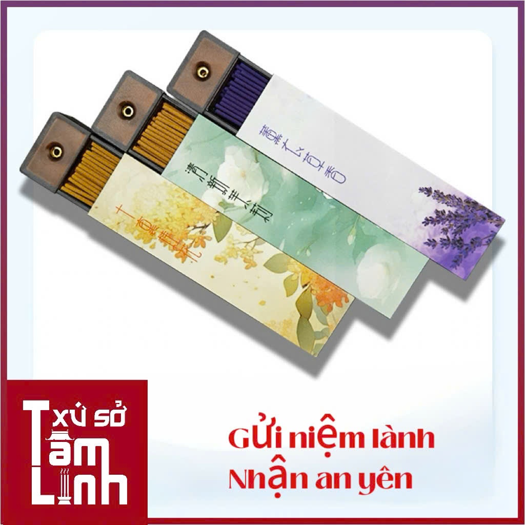 Nhang Thơm Tinh Dầu Thiên Nhiên Nhiều Mùi Hương Giảm Stress, Hỗ Trợ Giấc Ngủ Dùng Cho Văn Phòng, Spa, Tập Yoga