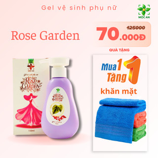 [MUA1TẶNG1] Dung Dịch Vệ Sinh ROSE GARDEN Hộp 150ml MỘC AN Từ Lá Trầu Không, Nha Đam, Tía Tô, Bạc Hà