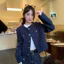Áo Khoác Dạ Tweed Tiểu Thư Sang Chảnh Cổ Tròn❤️(hàng order 7-15 ngày )