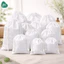 Túi dây rút 3II HOME vải Taffeta210T màu trắng sợi Polyester đựng mỹ phẩm trang sức vật dụng cá nhân