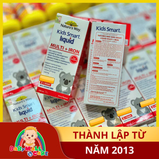 Nature's Way Kids Smart Liquid Multi + Iron Tăng Đề Kháng Cho Bé Babymall & Care