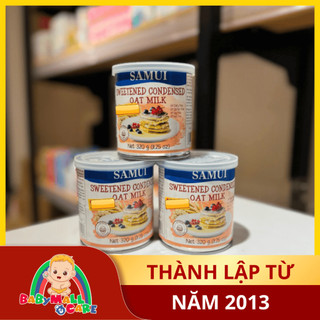 Sữa Đặc Thuần Chay SAMUI Thái Lan 320g (Dừa Có Đường / Không Đường / Yến Mạch) | Babymall & Care