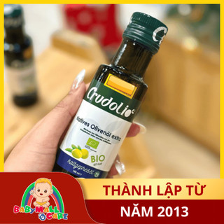 Dầu Olive Extra Virgin Hữu Cơ Crudolio – Ép Lạnh, Dùng Cho Bé Ăn Dặm | Babymall & Care