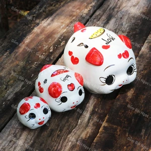 Heo Sứ Mini Có Khe Để Tiền (Hoặc Nhẫn 1 Phân) - Nhiều Mẫu Xinh