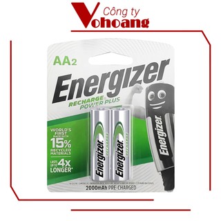 Pin sạc AA Energizer Recharge 2000mAh, size chuẩn, tương thích mọi thiết bị