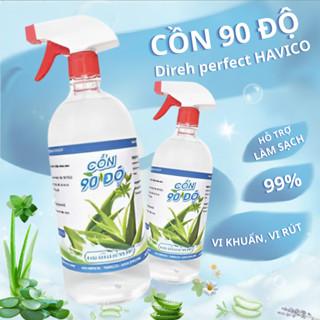 Cồn 90 độ direh perfect HAVICO 1000ml – Sát khuẩn 99% vi khuẩn & virus, làm sạch da tay, khử mùi, dưỡng ẩm không khô da