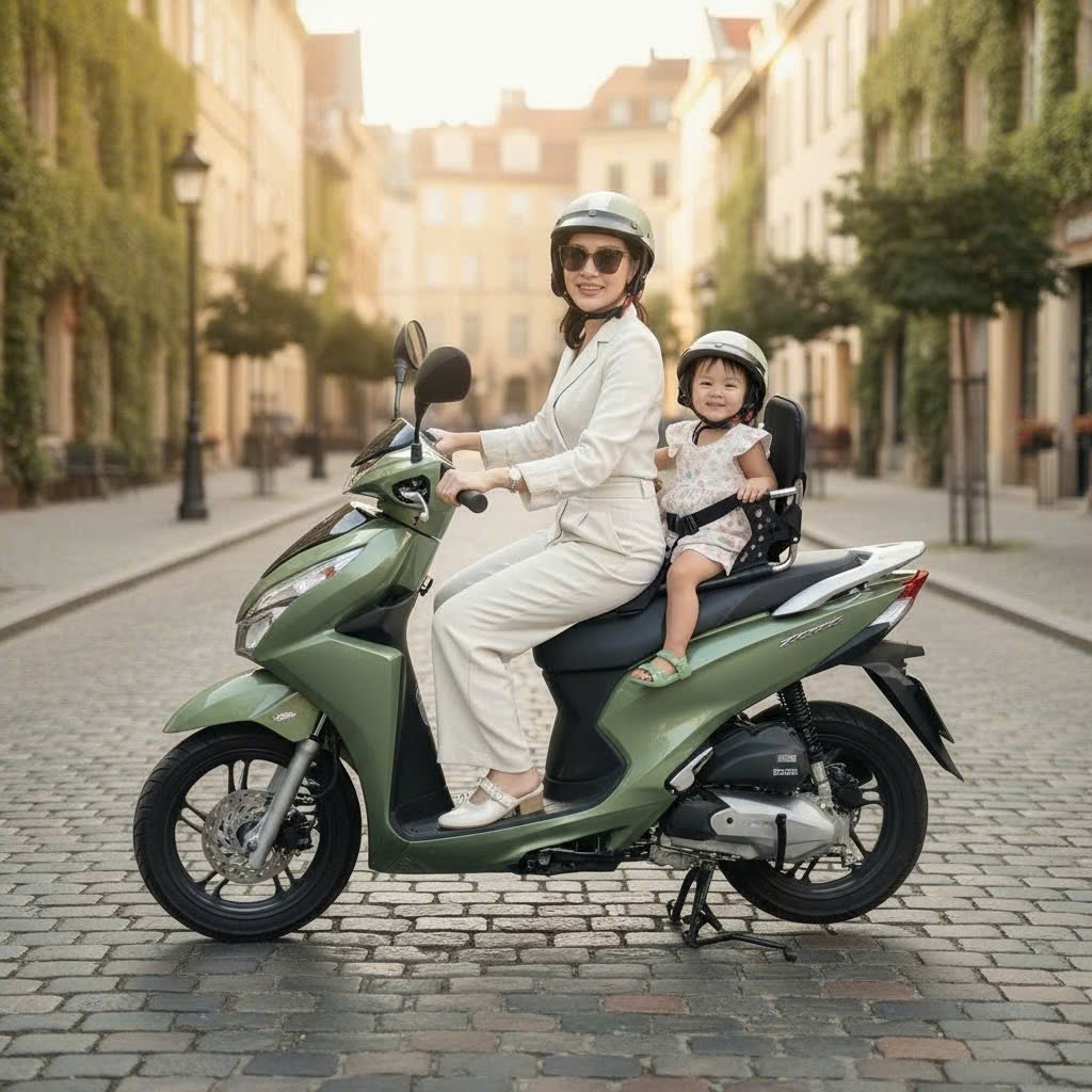 GHẾ NGỒI SAU XE MÁY INOX AN TOÀN CHO BÉ