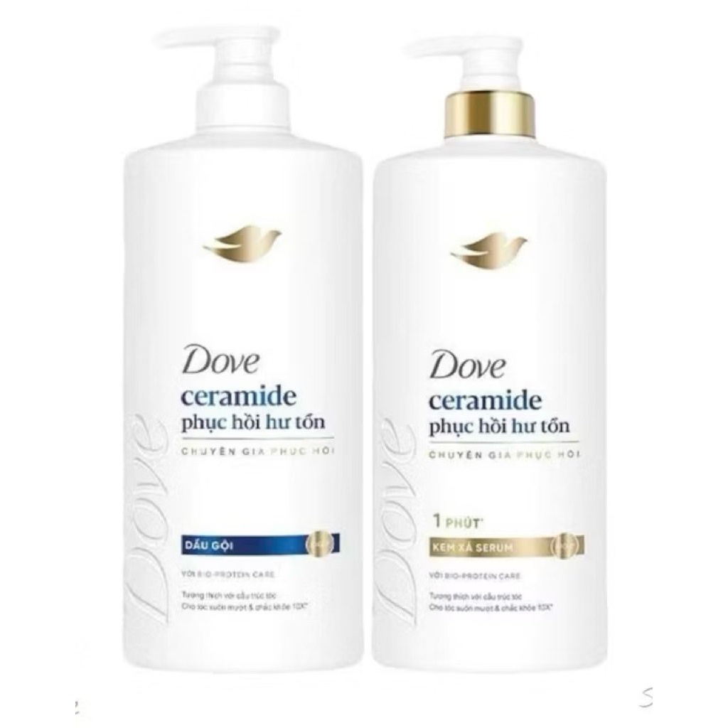 Kem xả, dầu gội phục hồi tóc Dove Phục Hồi Hư Tổn 610g, 640g