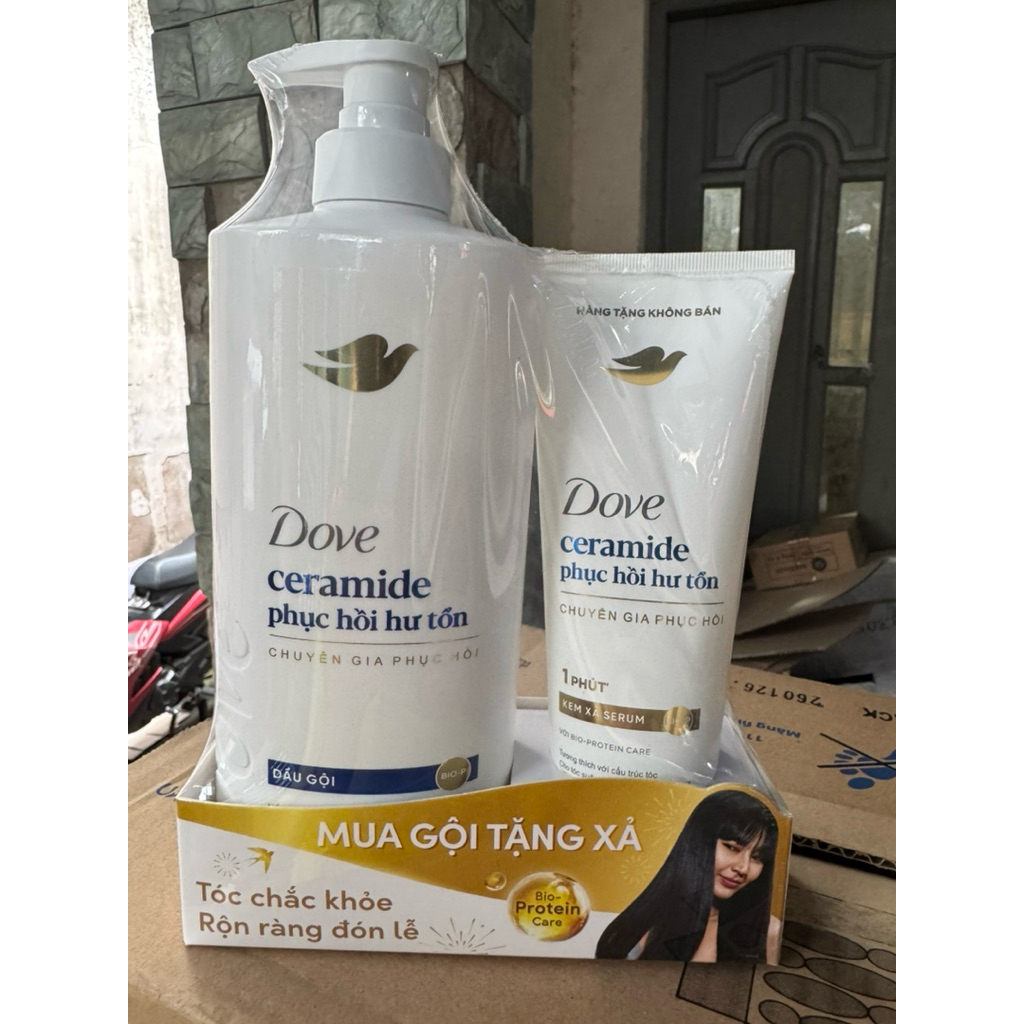 Kem xả, dầu gội phục hồi tóc Dove Phục Hồi Hư Tổn 610g, 640g