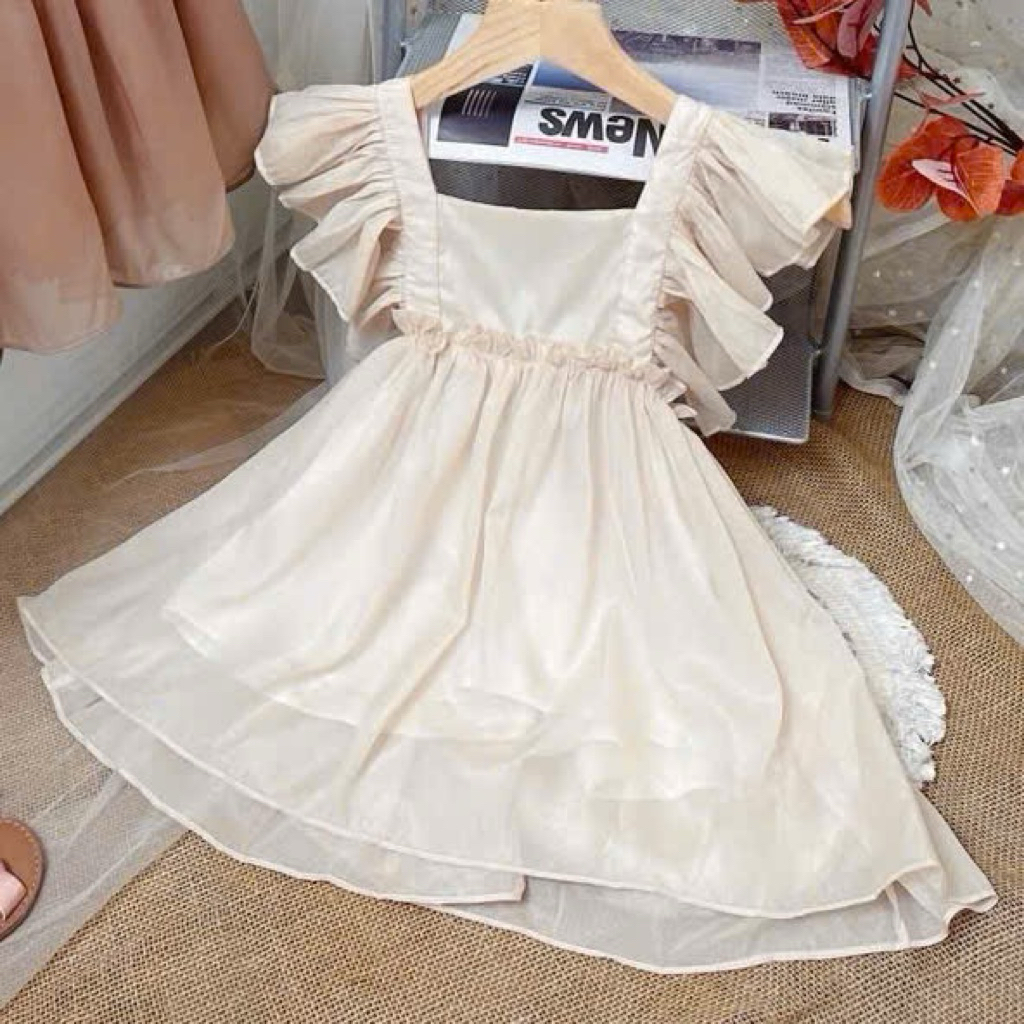 Váy Bé Gái Voan Tơ C6360 – Đầm Màu Siêu Tây Cao Cấp, Size 1–10Y (8–31kg), Xinh Xắn