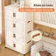 STON Tủ Nhựa Đựng Đồ Gấp Gọn Rộng Tủ gấp trong suốt gia đình mới Tủ đựng đồ nhà bếp ròng rọc