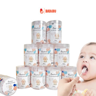 Hộp 30 cây tưa lưỡi, rơ lưỡi Vcoool, Misan, Emma một đầu làm sạch lưỡi và khoang miệng cho bé