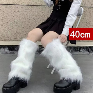 Sẵn hàng Tất vớ ống chân  lông thú phối nhiều màu ấm áp Thu Đông sang trọng cho nữ y2k