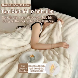 CHĂN MỀN LÔNG BONG BÓNG NHUNG SIÊU MỀM GIỮ ẤM VÀ THÔNG GIÓ KHÔNG PHAI MÀU 2M×2M3 CHĂN MỎNG