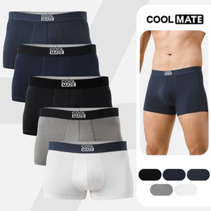 Combo 5 quần lót sịp nam trunk bamboo mềm mại, kháng khuẩn, thấm hút Coolmate [Màu ngẫu nhiên]