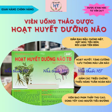 Combo 5 hộp Hoạt Huyết Dưỡng Não TB, Giúp Tăng Cường Tuần Hoàn Máu Lên Não, Cải Thiện Trí Nhớ,Hoạt Huyết