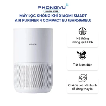 Máy lọc không khí Xiaomi 4 Compact - Lọc HEPA - Cảm biến PM2.5 - 16-27m² - Bảo hành 12 tháng