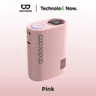 GOOJODOQ Quạt tubro Đeo Thắt Lưng Mạnh 8m/s, Pin 3000mAh, 6 Tốc Độ, Màn Hình Hiển Thị Số