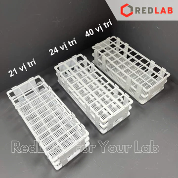 Giá đỡ ống nghiệm nhựa ONELAB nhiều vị trí đựng ống nghiệm, ống ly tâm Ø 13 16 20 25 30 mm, có VAT
