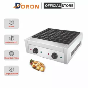 Máy làm bánh takoyaki điện 4000W khuôn đôi tốc độ gia nhiệt nhanh