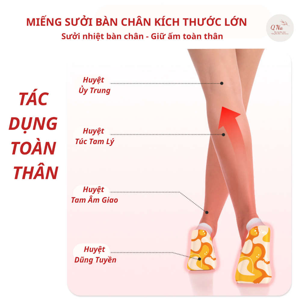 Cải Thiện Tình Trạng Bàn Chân Lạnh - 10 Túi Dán Nhiệt Làm Ấm Bàn Chân Kích Thước Lớn, Túi 2 Miếng