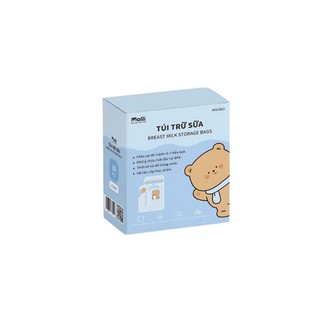Túi Trữ Sữa MOLLI 250ml Dung Tích Lớn Siêu Tiết Kiệm Đã Tiệt Trùng Vô Trùng Hộp 30 Cái MOL 3012