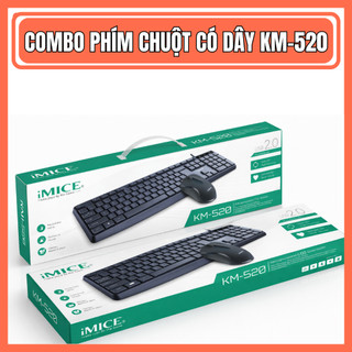 Combo Phím Chuột Có Dây iMICE KM-520 – Thiết Kế Tiện Lợi Phù Hợp Sử Dụng Cho Văn Phòng, Gia Đình,...