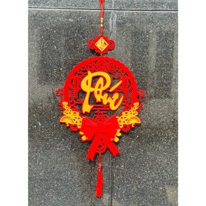 LIỄNG TREO CHỮ PHÚC 35x72CM ( TỰ RÁP) TRANG TRÍ TẾT XUÂN