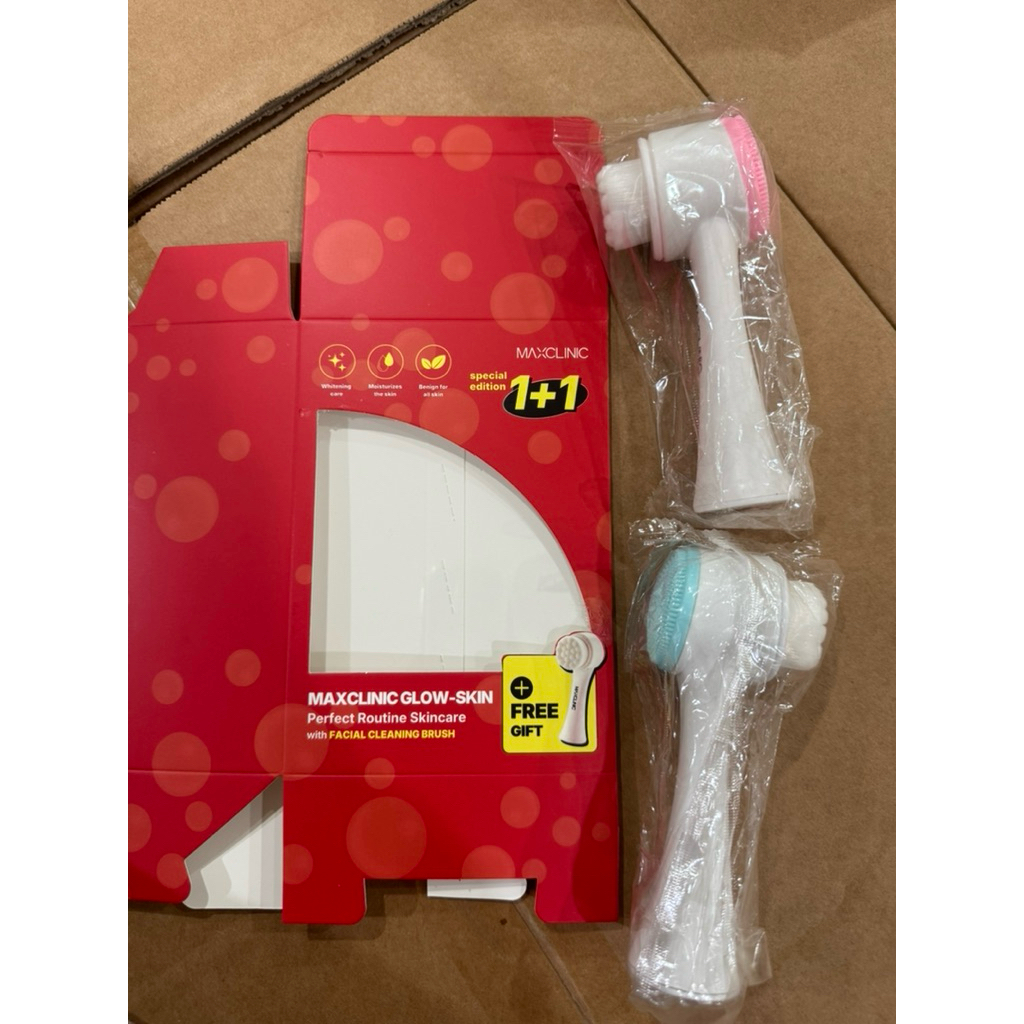 Cọ rửa mặt Maxclinic glow-skin rửa mặt và tẩy da chết hai đầu cọ rửa mặt hai đầu IS165