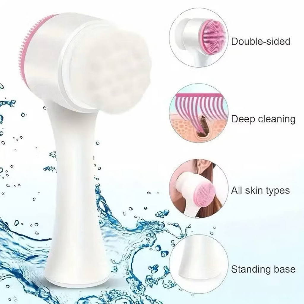 Cọ rửa mặt Maxclinic glow-skin rửa mặt và tẩy da chết hai đầu cọ rửa mặt hai đầu IS165