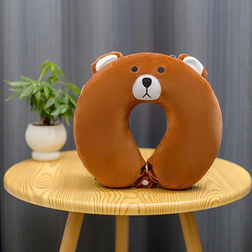 Gối Chữ U, Gối kê cổ cho dân văn phòng siêu êm - Size vừa 35*35cm