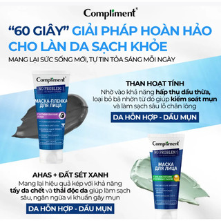 Mặt Nạ Đất Sét Sạch Sâu Compliment No Problem Face Mask (80ml)