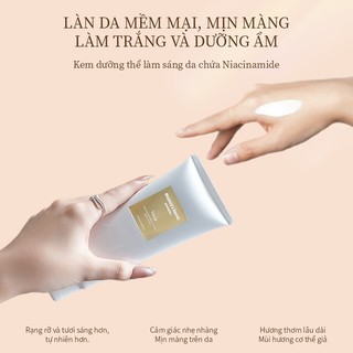 Kem dưỡng cao cấp MAJESTY'S SECRET Nâng Tone trắng da chứa Niacinamide Hương YLan Trắng Da Mềm Mịn Không Lem Trôi Body