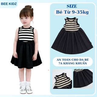 Váy Cho Bé Gái, Váy Sát Nách Cho Bé Gái Thiết Kế Dáng Xòe Xinh Xắn Chất Liệu Cotton