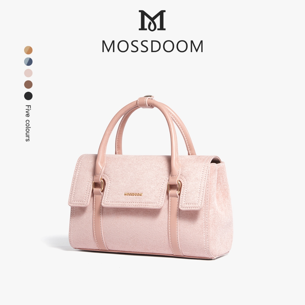 MOSSDOOM Cecilia Bag Túi Tote mờ phong cách cổ điển Túi đeo chéo da lộn ...