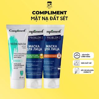 Mặt Nạ Đất Sét Sạch Sâu Compliment No Problem Face Mask (80ml)