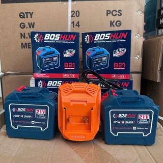 Combo Pin sạc 20Cell Boshun Lõi Xám Mạch 8mosfet Có Đèn Báo Dung Lượng Pin Chân Pin Phổ Thông m21