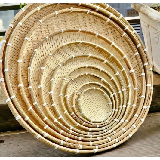 Mẹt Tre Đan Nhiều Size Bày Trái Cây, Bánh Kẹo, Đồ Ăn Trang Trí Tết