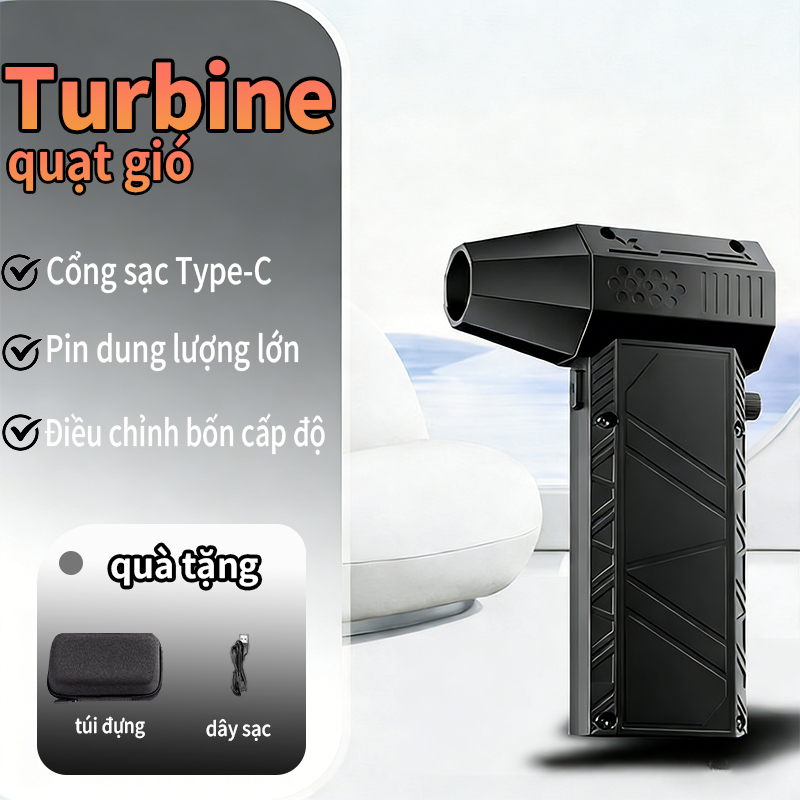 Quạt gió của máy sấy tóc, máy sấy tóc cầm tay, máy sấy tóc mini điện với tốc độ gió 130.000 vòng/phút, tốc độ gió 52 mét