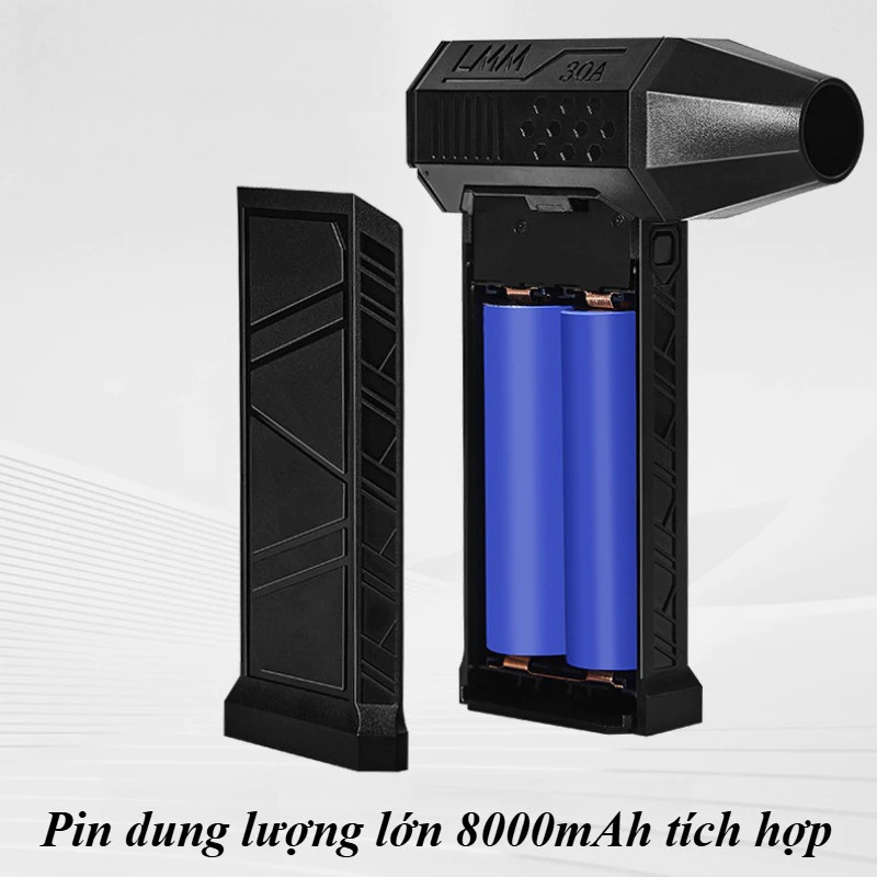 Quạt gió của máy sấy tóc, máy sấy tóc cầm tay, máy sấy tóc mini điện với tốc độ gió 130.000 vòng/phút, tốc độ gió 52 mét