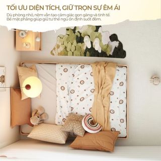 Nệm Foam American Cho Bé 1m2 1m3 1m4, Nệm Foam American cho Bé Sơ Sinh và Mẫu Giáo Ngủ Riêng