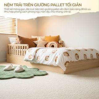 Nệm Foam American Cho Bé 1m2 1m3 1m4, Nệm Foam American cho Bé Sơ Sinh và Mẫu Giáo Ngủ Riêng