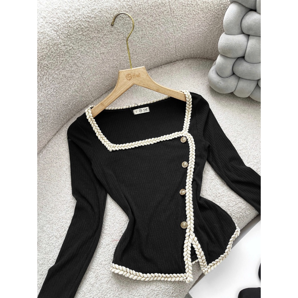Áo Bigsize Nữ Tú Mỡ Áo Bigsize Thiết Kế Kiểu Cổ Vuông Đi Chơi Đi Tiệc Đủ Size 45-80kg AK0390 | BigBuy360 - bigbuy360.vn
