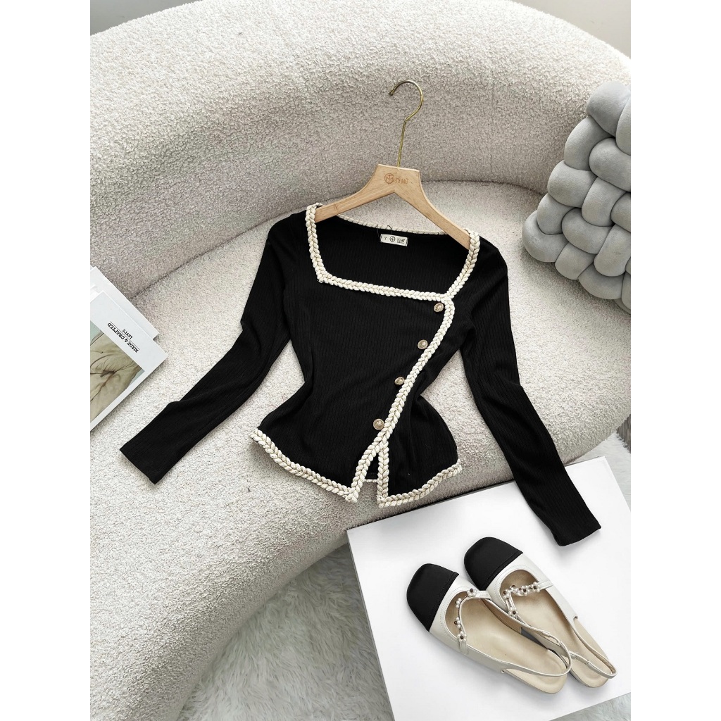 Áo Bigsize Nữ Tú Mỡ Áo Bigsize Thiết Kế Kiểu Cổ Vuông Đi Chơi Đi Tiệc Đủ Size 45-80kg AK0390 | BigBuy360 - bigbuy360.vn