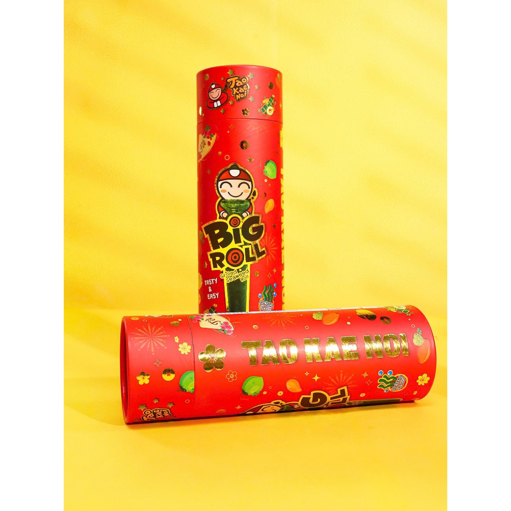[BAO BÌ TẾT] Snack Rong Biển TaoKaeNoi BIG ROLL Hộp 6 Gói Nhập Khẩu Thái Lan