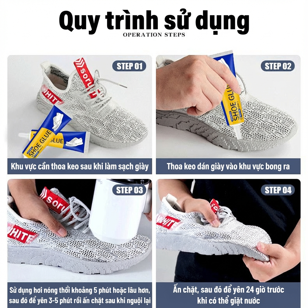 🏃Lần đầu tiên bổ sung sử dụng trong 3 năm🏃keo dán giày dép siêu chắc keo dán đế giày keo dán giày thể thao